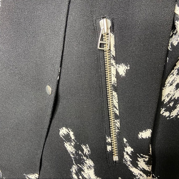 Aritzia Wilfred Mayet Double Breasted Blazer Jacket Black & White - Picture 4 of 8